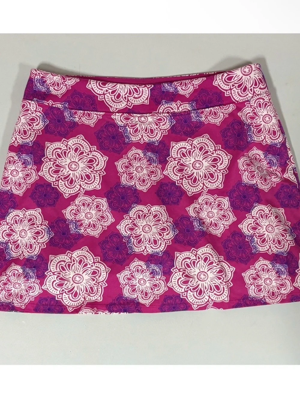 Tranquility Pink Magenta Mandala Boho Bohemian Skirt Skort Bottoms Size S 🩷✨